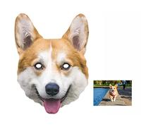 Mask Pack - The Queen's Royal Corgi Dog Card Party Mask - includes 6x4 inch (15cm x 10cm) Star Photo
