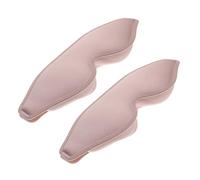 Mask Pink 3D Contoured Adjustable Strap Sleep 2pcs, Eye | Polyurethane Foam Padding, Washable Design, Breathable Comfort, Travel and Home Use, Fits Different Head Sizes