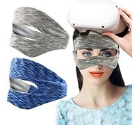 Mask Sweatband Breathable Adjustable Elastic Band for Oculus Quest 2 VR Accessories (2 Pieces)