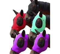 Mask Tech Horse Fly Mask 5 Pack - Stretchy Elastic Fly Masks with Ears, Breathable Soft Mesh, 3D Eye Clearance & UV Protection, Easy Slip-On for Daily Turnout-Large,Combo 25