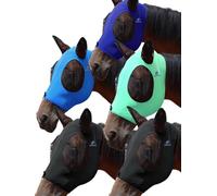 Mask Tech Horse Fly Mask 5 Pack - Stretchy Elastic Fly Masks with Ears, Breathable Soft Mesh, 3D Eye Clearance & UV Protection, Easy Slip-On for Daily Turnout-Large,Combo 27