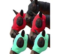 Mask Tech Horse Fly Mask 5 Pack - Stretchy Elastic Fly Masks with Ears, Breathable Soft Mesh, 3D Eye Clearance & UV Protection, Easy Slip-On for Daily Turnout-Large,Combo 26