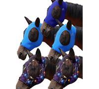 Mask Tech Horse Fly Mask 5 Pack - Stretchy Elastic Fly Masks with Ears, Breathable Soft Mesh, 3D Eye Clearance & UV Protection, Easy Slip-On for Daily Turnout-Large,Combo 16