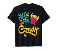 Mask Up Devil Mischief Candy Run Halloween Humor T-Shirt