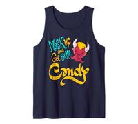 Mask Up Devil Mischief Candy Run Halloween Humor Tank Top