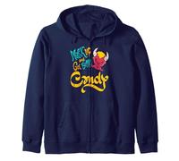 Mask Up Devil Mischief Candy Run Halloween Humor Zip Hoodie