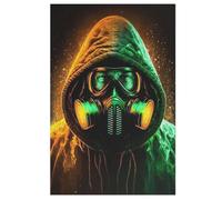 Masked Guy Wooden Puzzles Jigsaw Puzzle 1000 Pieces for Adults Creative Difficult Challenging Game 78×53cm