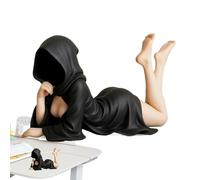 Masked Lady Figurine - Elegant Ladys Resin Sculpture, Resins Mysterious Ladyy | Masked Women Desktop Ornament, Decorative Mysterious Figure for Desk Room Fireplace Shelf Mantel Table Entryway