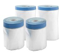 Masking Film with Adhesive Tape, Pack of 4 in 2 Different Sizes, UV Painter's Film