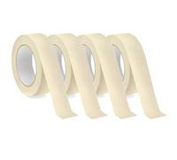 Masking Tape 24mm x 50m, 4 Pack White Painters Tape with Strong Adhesive | Decorating & Painting Tape for Walls, Crafts, Professional Painters, Decorators & DIY