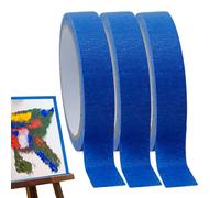 Masking Tape,3 Rolls x 65.6 Ft Blue Wall Tape - Removable Tool for Crafting Art Project Trim Work Painting Supplies Wall Home Improvement Contractor Work