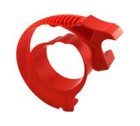 Masking Tape Dispenser with Cutter - Compact Tape Holder for Painting Projects, Warehouse & DIY Tools- Red