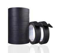 Masking Tape Writable Paper Tape Painting Tape Adhesive Tape Crafts Children 10 Rolls Of Masking Decorative Tape 15mm X 20m, For Diy Crafts, Scrapbooking, Drafting Art Supplies For Children (Black)