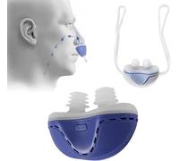 MASKIS Silicone Anti-snoring Device, Mini CPAP Anti Snoring Electronic Device, Sleep Apnea Stopper, USB Rechargeable Snoring Solution Devices, Snore Stopper for Sleeping Aid, Improve Breathing,Blue