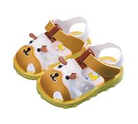 Maskjuwio Baby First Walking Shoes Size 3 Cartoon Animals Sandals Soft Sole Closed Toe Sandals Non Slip Walking Sandal Cute Lightweight Sandal Wide Fit Girl Shoes Summer Beach Shoes Footwear