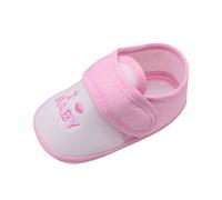 Maskjuwio Baby Non Slip Socks 12-18 Months Wide Fit Soft Sole Shoes Letter Embroidery First Walking Shoes Printed Slip On Shoe Cotton Crib Shoe Casual Indoor Trainers Cute Round Toe Trainers