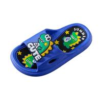 Maskjuwio Boys Non Slip Slippers Size 5 Cartoon Pool Slippers Summer Durable Slipper Big Kids Beach Slipper Casual Flat Slides Lightweight Slides Quick Dry Bathroom Slide Comfort Fit Slip On Slide