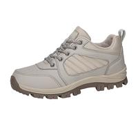 Maskjuwio Hiking Shoes Men's Summer Non-Slip Trekking Shoes Waterproof Sports Shoes Laces Walking Shoes Non-Slip Outdoor Shoes Jogging Leisure Shoes Extra Wide Mountain Shoes Size 36-42, beige, 36 EU
