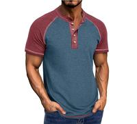 Maskjuwio Men's Short Sleeve Polyester Striped T-Shirt Classic Casual Basic T-Shirt Men's Watch Digital, G, L