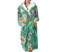 Maskjuwio Shawl Collar Robe Red Dressing Gown Swim Cover Ups Fall Winter | Mrs Robe Tie Dye Dressing Gown Robe Nursing Gowns Polka Dot Dressing Gown