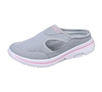 Maskjuwio Summer Slippers, Men's Orthopaedic Slippers, Breathable Walking Shoes, Mules, Soft Sole, Slip-On Shoes, Jogging, Individual Shoes, Ergonomic Pain Relieving Comfort Shoes, pink, 8 UK