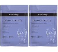 MASKOLOGY THERMOTHERAPY Professional Heated Eye Mask | Self Heating, Calming, Replenishing & Relaxing Eye Mask (Pack of 2)