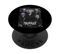 MASKRIOT Fun Rock style Dedicated to Music and Wrestling PopSockets Adhesive PopGrip