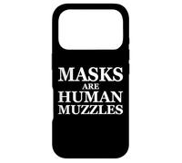 Masks Are Human Muzzles Anti Medical Safety Face Mask Case for iPhone 17 Pro
