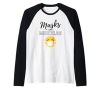 Masks are Muzzles Anti Face Mask Quarantine Conspiracy Masks Raglan Baseball Tee