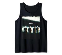 Masks Glitch Horror Shadow Figures Analog VHS Distorted Art Tank Top