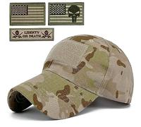Masktide Mens Camo Baseball Hats with American Flag USA Patch Tactical Operator Patriotic Caps US Army Military OCP Ball Hat, Desert-lg, One Size