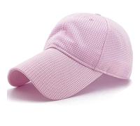 Masktide Oversize XXL Mens Full Mesh Long Bill Breathable Baseball Caps Running Womens Quick Dry Outdoor Sports Golf Hats, Light-pink, One Size