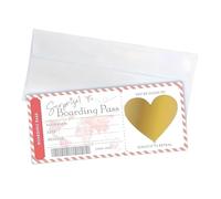 Maslasee 2PCS Creative Boarding Pass Scratch Card& Concert Ticket Gift, Holiday Scratch Card Reveal, Personalized Holiday Surprise Reveal Gift for Birthday, Anniversary Valentine's Day (Pink)