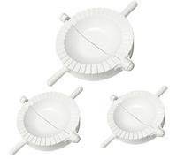 Maslasee 3 Piece Dumpling Maker Press Meat Pie Cutter for Homemade Dumplings Ravioli Gyoza Easy to Use Pastry Mould with Gyoza Wrappers for Quick Kitchen Meals
