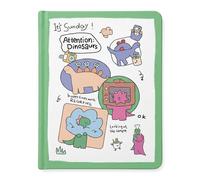 Maslasee Cute Dinosaur Pocket Notebook - 7x9cm Mini Hardcover Journal, 80 Pages, Fun Cartoon Dino Design for Daily Notes, To-Do Lists & Sketching, Portable Small Notebook for Work, School & Travel