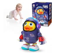 Maslasee Dancing Robot, Cute Dancing Space Duck Robot Toy,Electric Singing Walking Robot with LED Lights and Music, Interactive Dancing Duck Toy for Kids, Birthday Gift