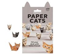 Maslasee DIY Paper Cats Origami Kit - 50 Pre-Cut Papers with Guide to Create 3D Cat Decorations, Creative Craft Activity for Kids & Adults, Perfect Animal Lovers Gift for Christmas & Birthday