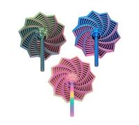 Maslasee Fidget Toys 3D Printed Expanded Star, 3Pcs Sensory Fidget Star with Handle, Spiral Honeycomb Stress Relief Toy for Adults, Office Desk Gadget and Decompression Gift