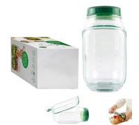 Maslasee Salad Pod Jar with Mixing Bowl & Dressing Container, ~950ml Leak Resistant Salad Bowl for Lunch, Vertical Layering Jar with Separate Compartments, BPA-Free Food Storage, Dishwasher Safe