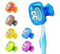 Maslasee Universal Toothbrush Head Covers - 6-Pack Hygienic Protector Caps with Air Vents for Manual & Electric Toothbrush, BPA-Free Travel Toothbrush Cover & Home Storage Case (Multi-Colored)