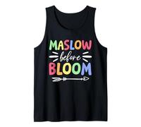 Maslow Before Bloom Motivational Design Tank Top