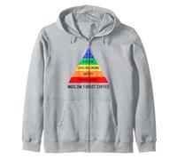 Maslow Forgot Coffee, Maslow's Hierarchy Of Needs Psychology Zip Hoodie