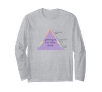 Maslow's Pyramid Of Needs Meme Getting a Fun Little Drink BL Long Sleeve T-Shirt