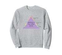 Maslow's Pyramid Of Needs Meme Getting a Fun Little Drink BL Sweatshirt