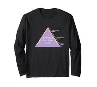 Maslow's Pyramid Of Needs Meme Getting a Fun Little Drink WH Long Sleeve T-Shirt