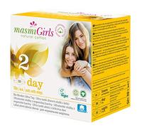 Masmi First Period Teen Range with Wings. Organic, Vegan and Biodegradable Materials, Individually Wrapped (Day Pad)
