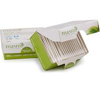 Masmi Organic Cotton Buds compressed paper stick 100% biodegradable not Chlorine bleached (200)