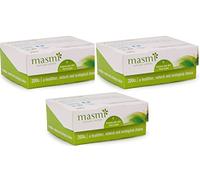 Masmi Organic Vegan Cotton Buds compressed paper stick 100% biodegradable not Chlorine bleached (3 x 200)