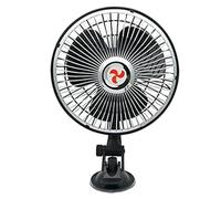 MASO 12V/24V Car Fan, Portable Silent Cooling Fan, 360 Rotation with Cigarette Lighter Socket