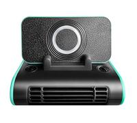 MASO 12V/24V Comes With Aromatherapy Creative Car Fan, Car Fan Strong Wind Four-In-One, 12V/24V, Black & Blue